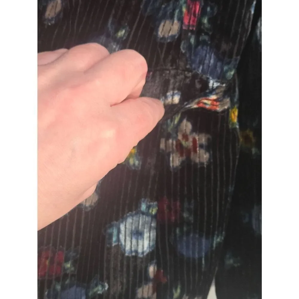 ETT:TWA Blooming Floral Velvet Blazer Sz. 8